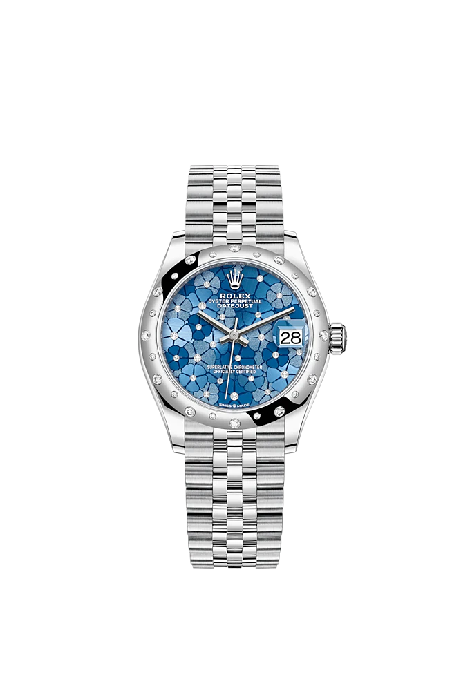 Datejust 31mm, Oystersteel and 18k White Gold with Diamonds, Ref# 278344rbr-0038