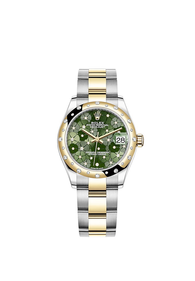 Datejust 31mm, Oystersteel and 18k Yellow Gold with Diamonds, Ref# 278343rbr-0031