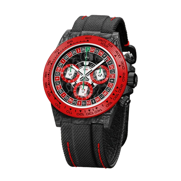 Diw Daytona carbon lucky player 2 (casino v.2) 40mm oyster black