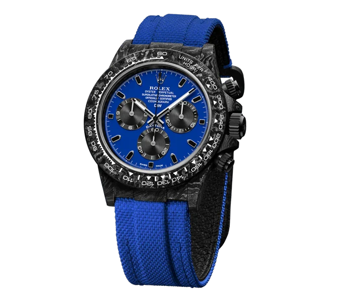 Diw Daytona carbon miami blue 40mm oyster black