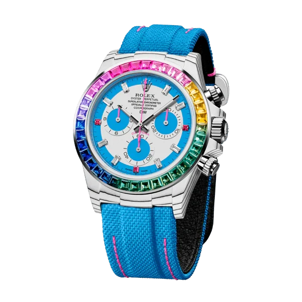 Diw Daytona quartz fiber rainbow s 40mm carbon