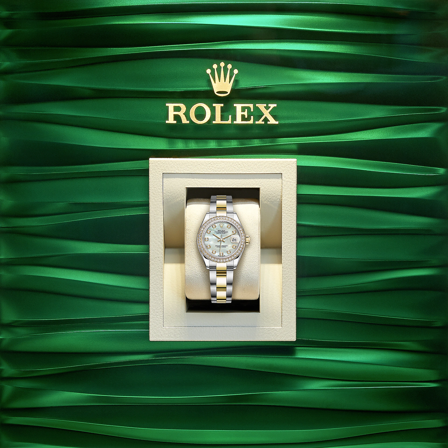 Lady-Datejust 28, Oystersteel and 18k Yellow Gold, Ref# 279383RBR-0020