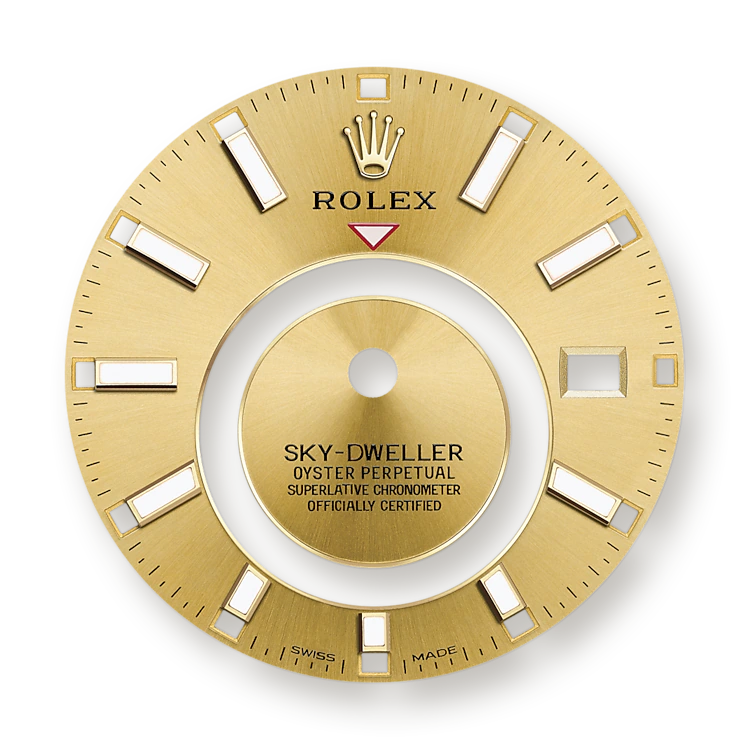 Sky-Dweller 42mm, 18k Yellow Gold, Ref# 326938-0003