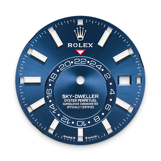 Sky-Dweller, 42mm, Oystersteel and 18k White Gold, Blue, Oyster, Ref# 336934-0005