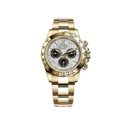 Daytona Yellow Gold Meteorite &amp; Black Dial 116508