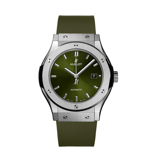 Hublot Classic Fusion Titanium Green Ref# 542.NX.8970.RX