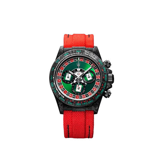 Diw Daytona carbon lucky player 2 (casino v.2) 40mm oyster black