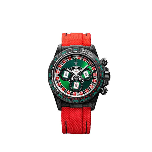 Diw Daytona carbon lucky player 2 (casino v.2) 40mm oyster black