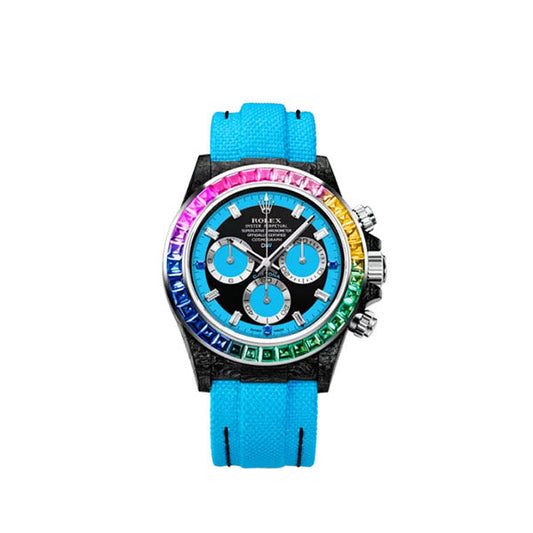 Diw Daytona carbon rainbow blue 40mm carbon