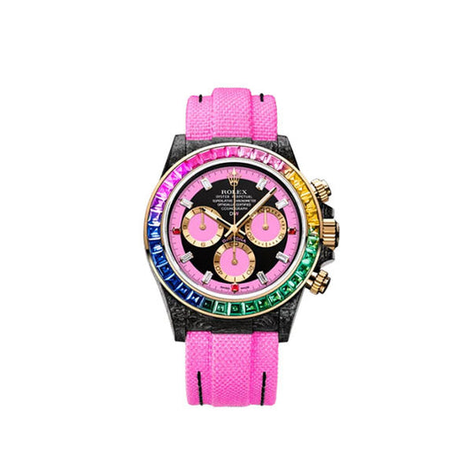 Diw Daytona carbon rainbow pink 40mm carbon