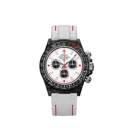 Diw Daytona carbon speedster white 40mm oyster black