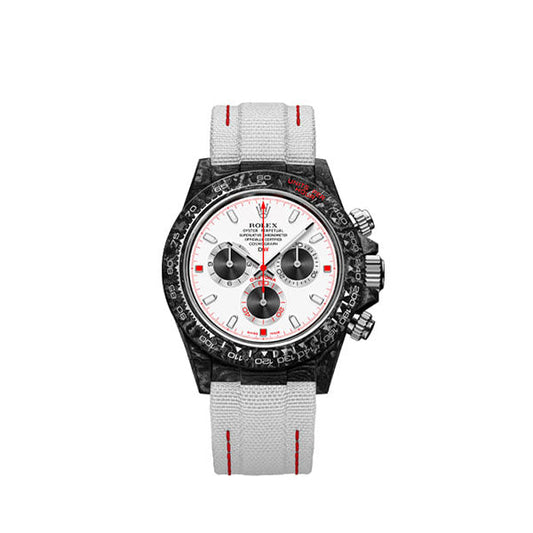 Diw Daytona carbon speedster white 40mm oyster black