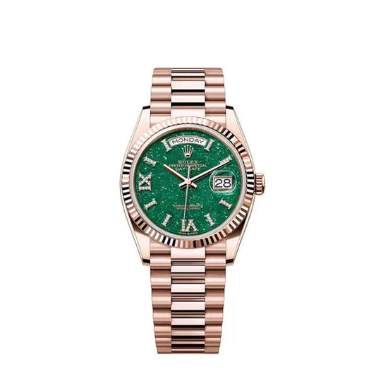 Day-Date 36, 18k Everose Gold with Diamond-set, 36mm, Ref# 128235-0068