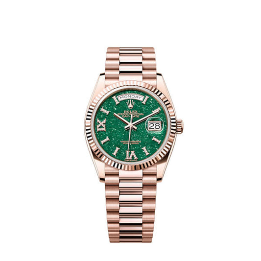 Day-Date 36, 18k Everose Gold with Diamond-set, 36mm, Ref# 128235-0068