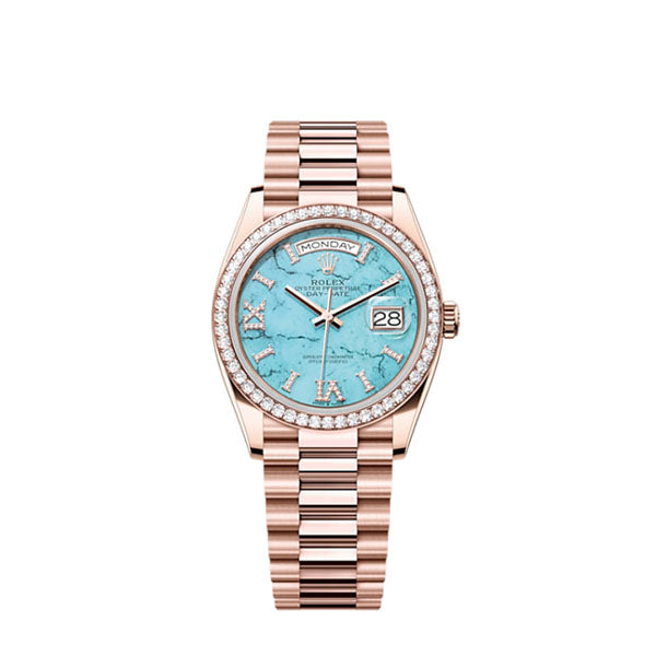 Day-Date 36, 18k Everose Gold with Diamond-set, 36mm, Ref# 128345rbr-0064