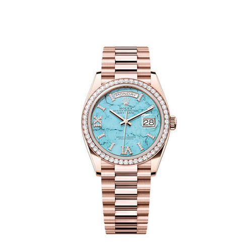Day-Date 36, 18k Everose Gold with Diamond-set, 36mm, Ref# 128345rbr-0064