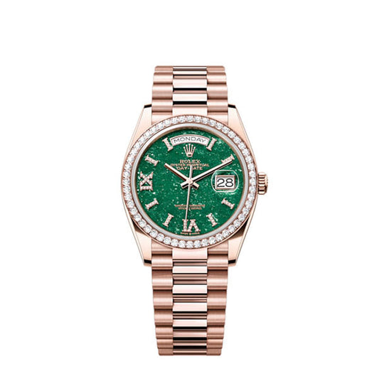 Day-Date 36, 18k Everose Gold with Diamond-set, 36mm, Ref# 128345rbr-0068