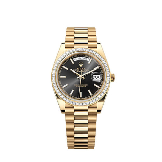 Day-Date 40, 18k Yellow Gold with Diamond-set, 40mm, Ref# 228398tbr-0041
