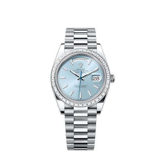 Day-Date 40, Platinum with Diamond-set, 40mm, Ref# 228396tbr-0039