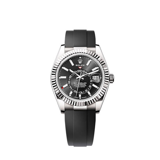 Sky-Dweller, 42mm, 18k White Gold, Ref# 336239-0002