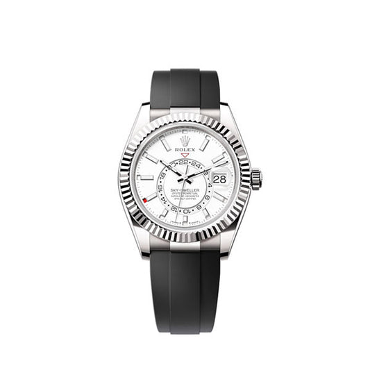Sky-Dweller, 42mm, 18k White Gold, Ref# 336239-0003
