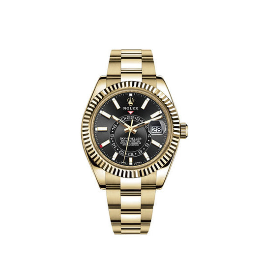 Sky-Dweller 42mm, 18k Yellow Gold, Ref# 326938-0004