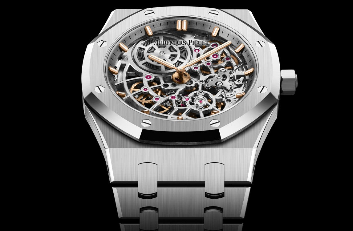 Audemars Piguet Royal Oak “JUMBO” EXTRA-THIN OPENWORKED “50TH ANNIVERSARY” Ref# 16204ST.OO.1240ST.01