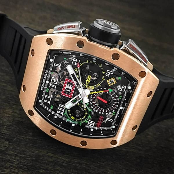 ðŸ”¥ðŸ”¥Best selling specialsðŸ”¥ðŸ”¥-RICHARD MILLE RM 11-02 Automatic Flyback Chronograph Dual Time Zone Rose Gold