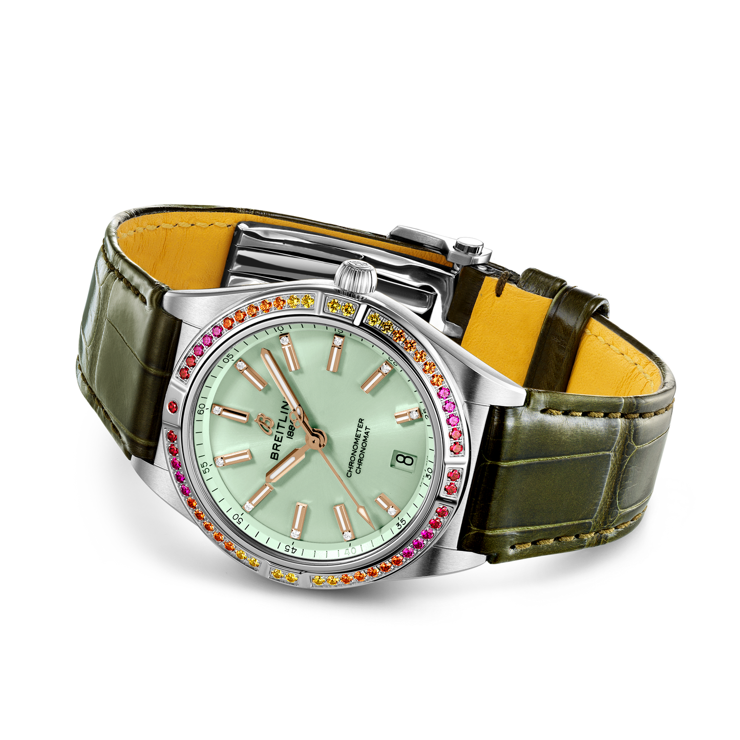 Breitling Chronomat Automatic 36 South Sea, Stainless Steel, Diamonds and Gem, Ref# A10380611L1P1, Unworn 2024