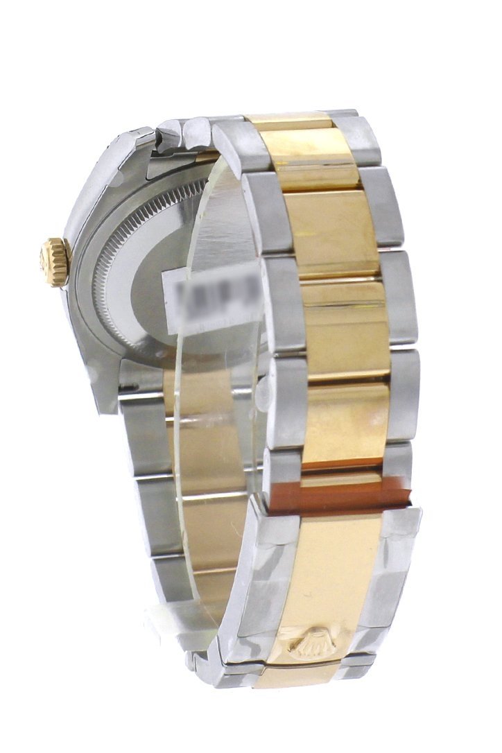 Datejust 36 White mother-of-peaDiamond Dial Fluted 18K Gold Two Tone Oyster Watch 116233