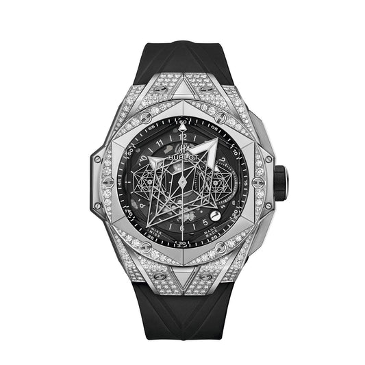 Hublot Big Bang Sang Bleu II Titanium Pavé Ref# 418.NX.1107.RX.1604.MXM20