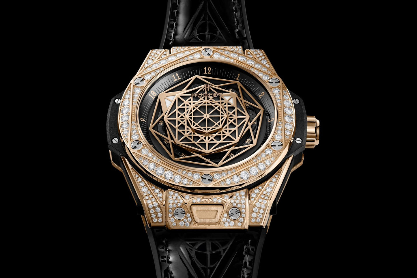 Hublot Big Bang SANG BLEU KING GOLD PAVÃ‰ Ref# 465.OS.1118.VR.1704.MXM18