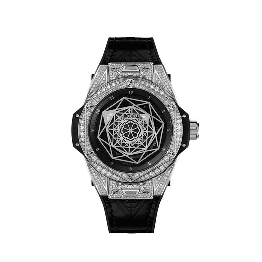 Hublot Big Bang Sang Bleu Steel Pavé, Reference 465.SS.1117.VR.1704.MXM18