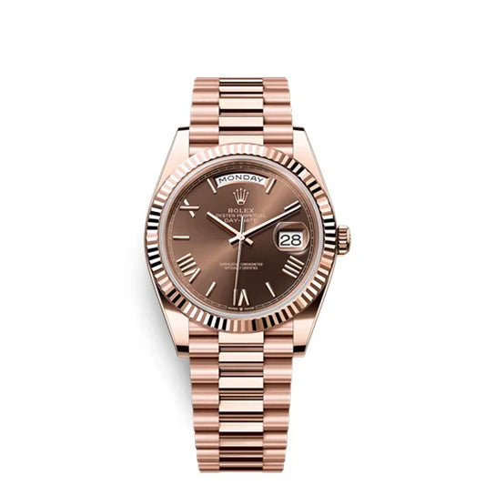 Day-Date 40 Everose Gold Chocolate Roman Numeral Dial – Ref. 228235-0002