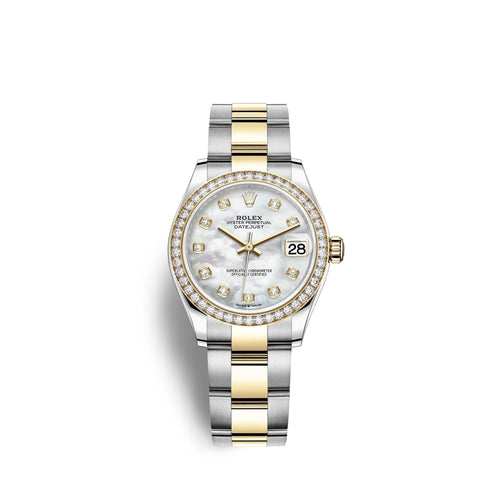 Datejust 31, Oystersteel, 18kt Yellow Gold and diamonds, Ref# 278383RBR-0027