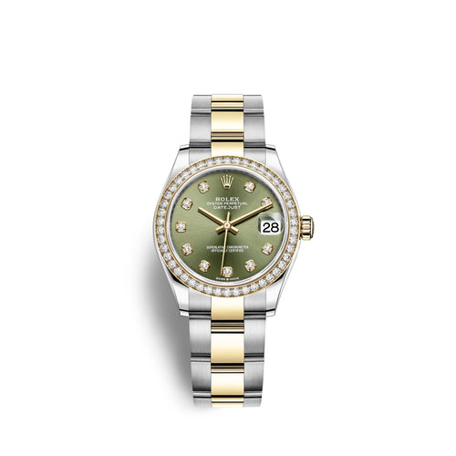 Datejust 31, Oystersteel, 18kt Yellow Gold and diamonds, Ref# 278383RBR-0029