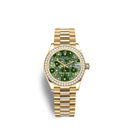 Datejust 31mm, 18k Yellow Gold and Diamonds, Ref# 278288rbr-0038