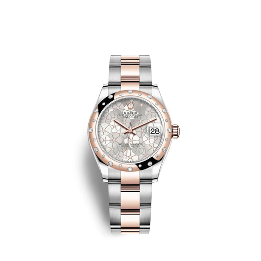 Datejust 31mm, Oystersteel and 18k Everose Gold with Diamonds, Ref# 278341rbr-0031