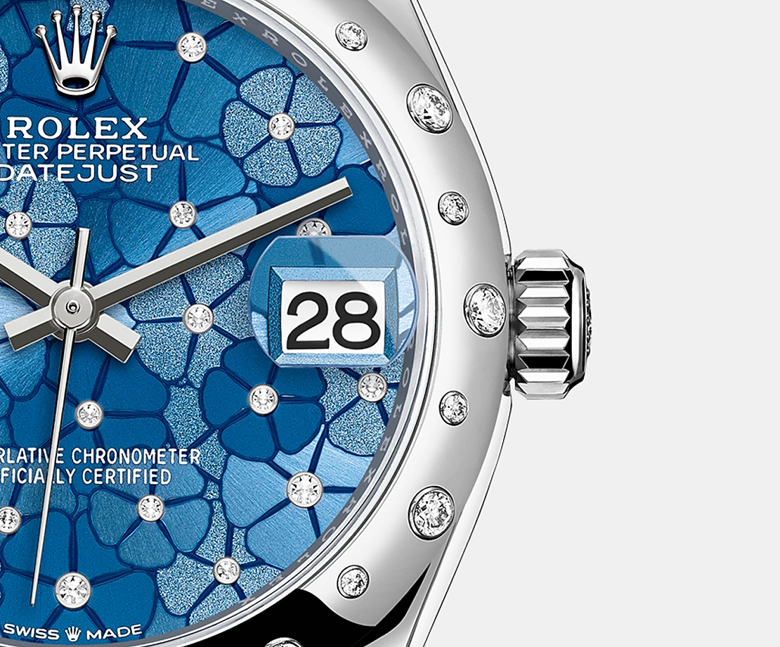 Datejust 31mm, Oystersteel and 18k White Gold with Diamonds, Ref# 278344rbr-0038
