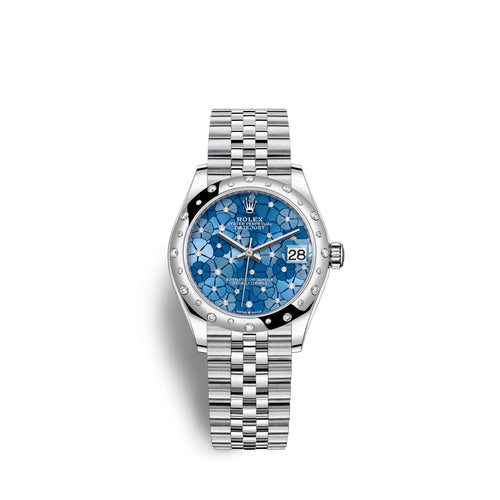 Datejust 31mm, Oystersteel and 18k White Gold with Diamonds, Ref# 278344rbr-0038