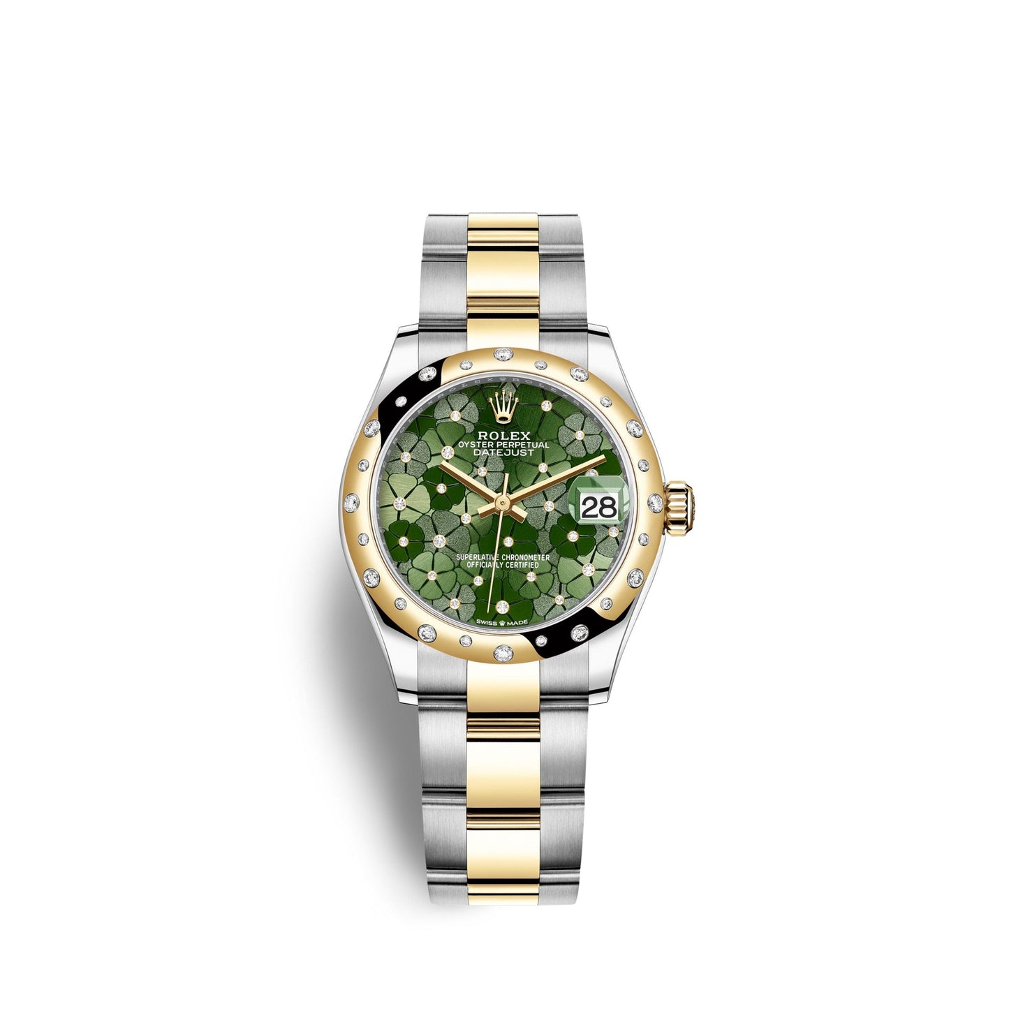 Datejust 31mm, Oystersteel and 18k Yellow Gold with Diamonds, Ref# 278343rbr-0031