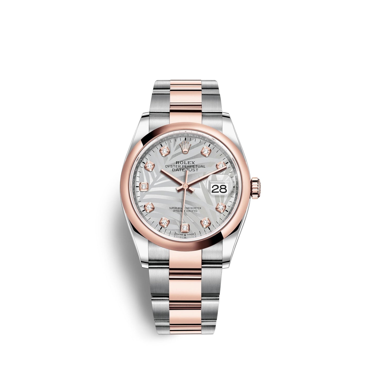 Datejust 36mm, Oystersteel and 18k Everose Gold, Ref# 126201-0038