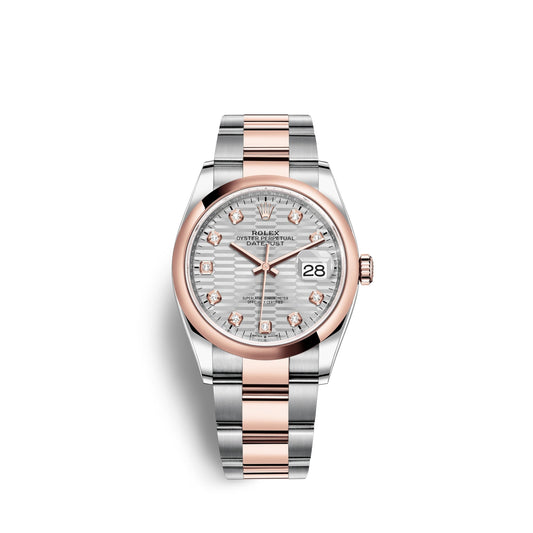 Datejust 36mm, Oystersteel and 18k Everose Gold, Ref# 126201-0040