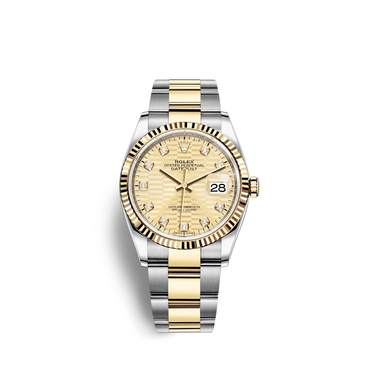 Datejust 36mm, Oystersteel and 18k Yellow Gold, Ref# 126233-0046
