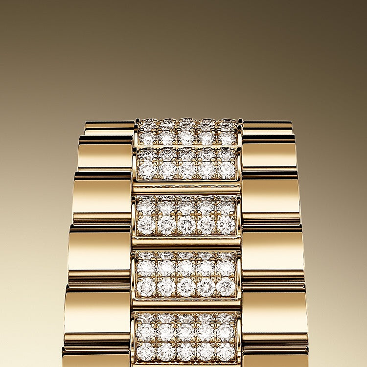 Day-Date 36, 18k Yellow Gold with Diamond-set, 36mm, Ref# 128238-0089