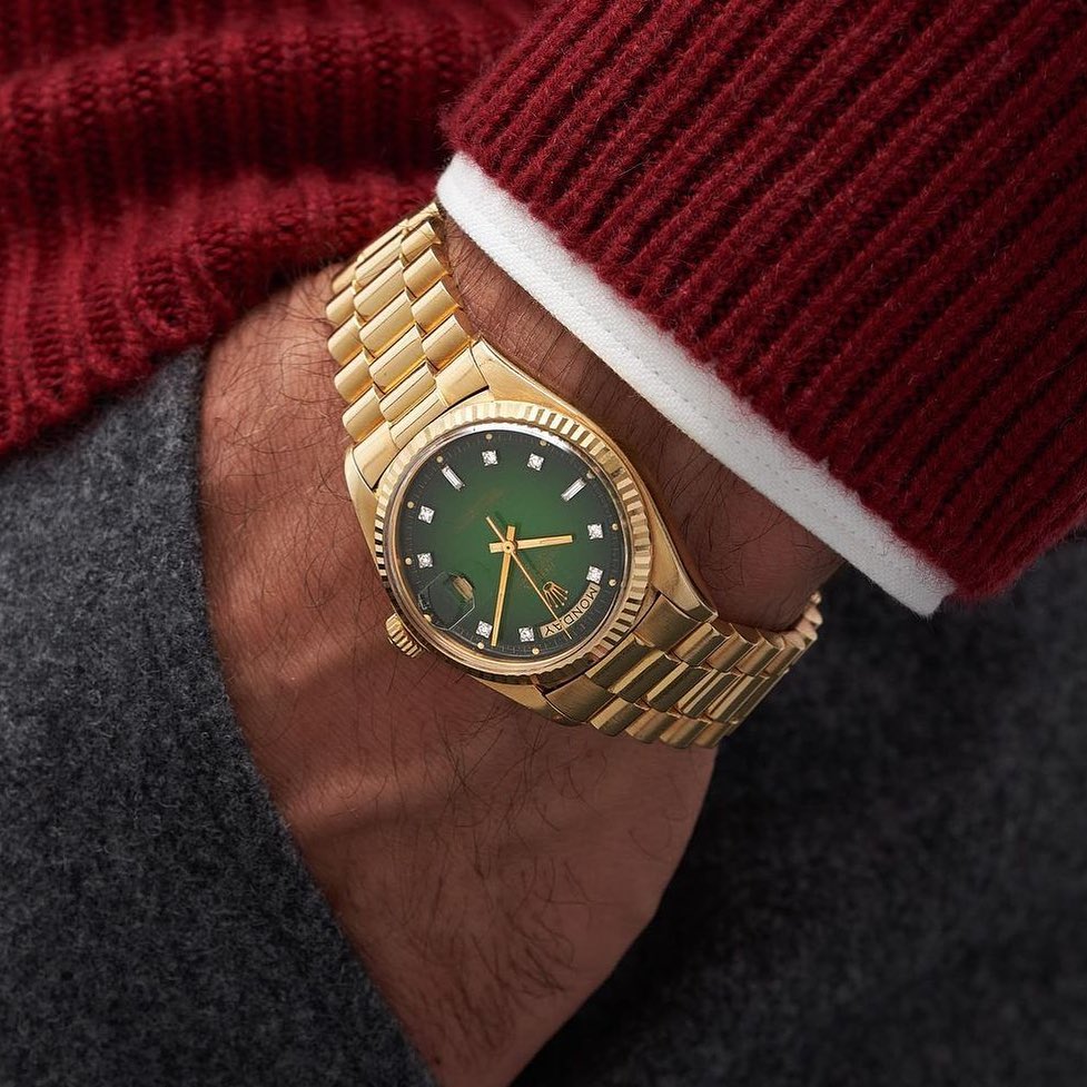 DAY-DATE 36  Oyster, 36 mm, yellow gold  M128238-0069