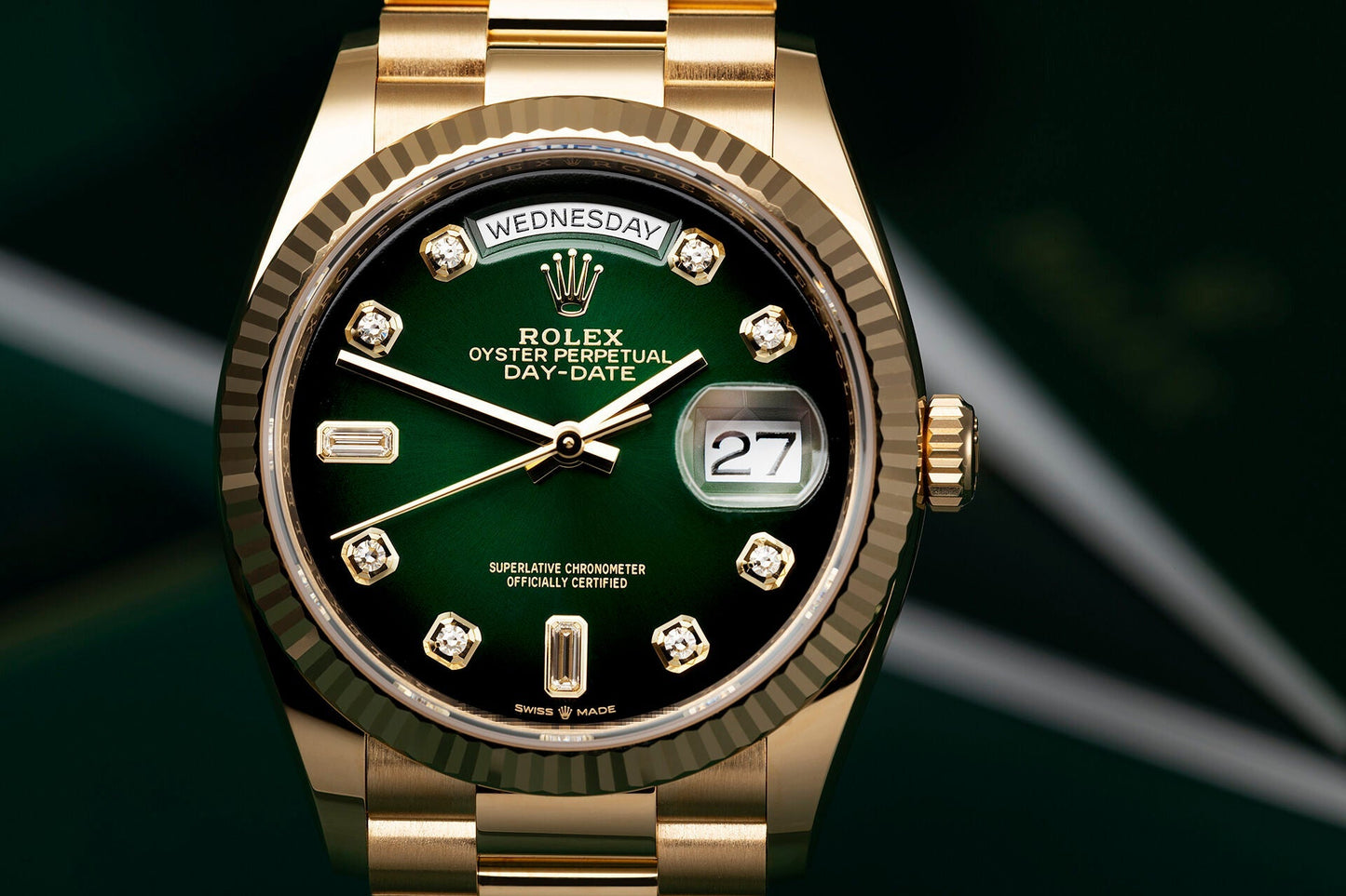 DAY-DATE 36  Oyster, 36 mm, yellow gold  M128238-0069