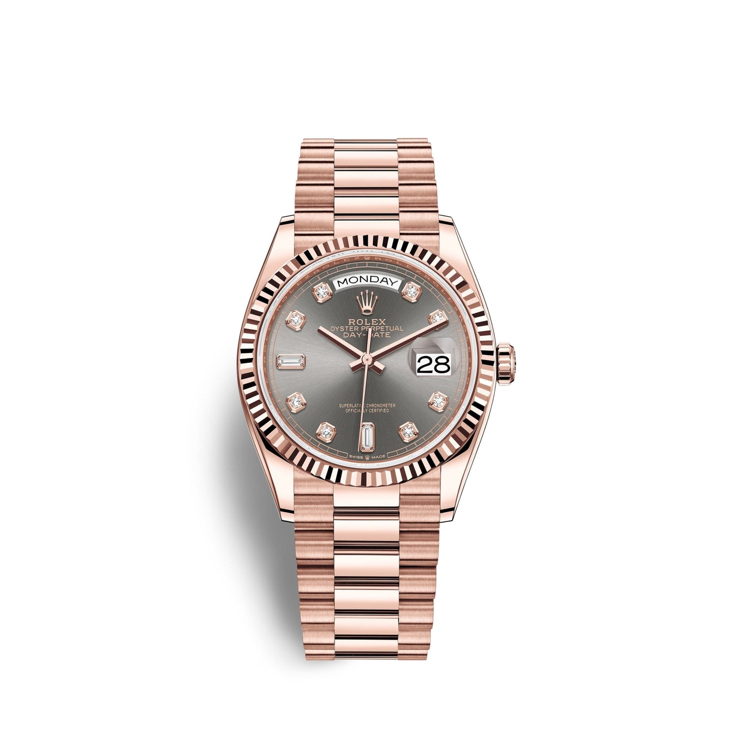 Day-Date, 36mm, 18k Everose Gold, Ref# 128235-0050