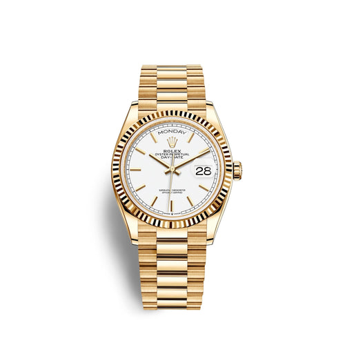 Day-Date, 36mm, 18k Yellow Gold, Ref# 128238-0081