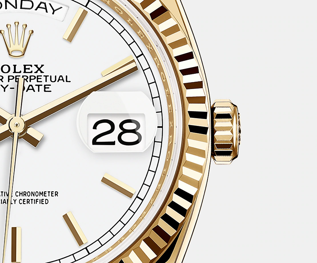 Day-Date, 36mm, 18k Yellow Gold, Ref# 128238-0082